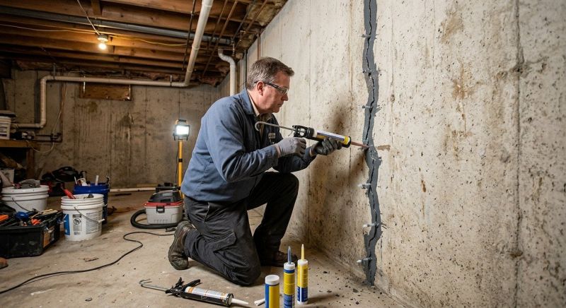 Basement Crack Repair in Zimmerman, MN