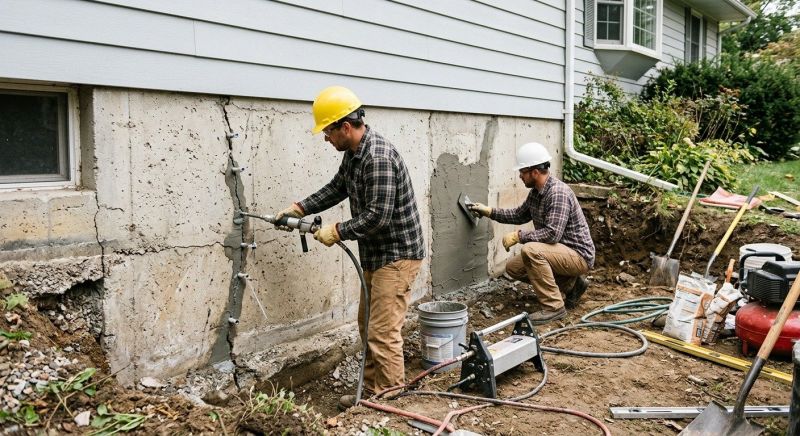 Basement Foundation Repair in Benton County, MN