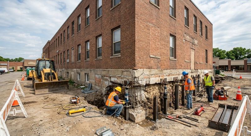 Commercial Foundation Repair in Zimmerman, MN