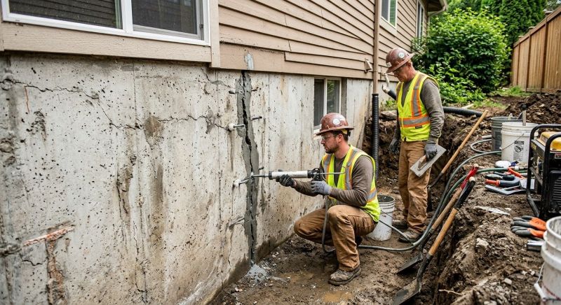 Cracked Foundation Repair in Benton County, MN