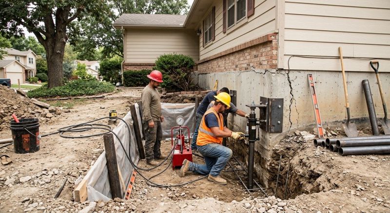 Cracked Foundation Repair in Rogers, MN