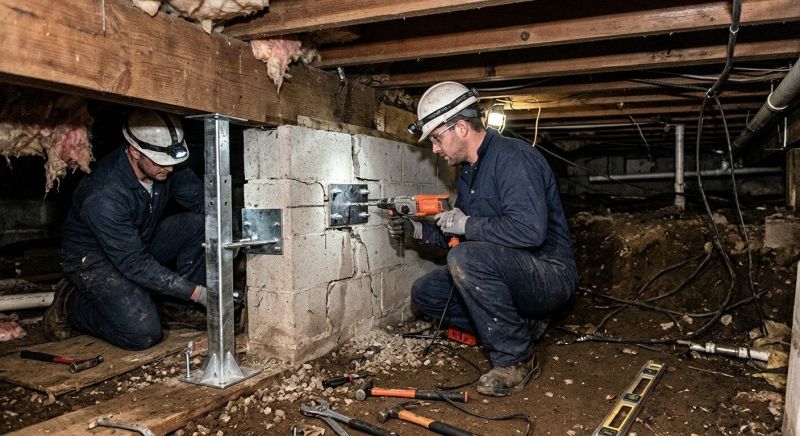 Crawlspace Foundation Repair in Anoka County, MN