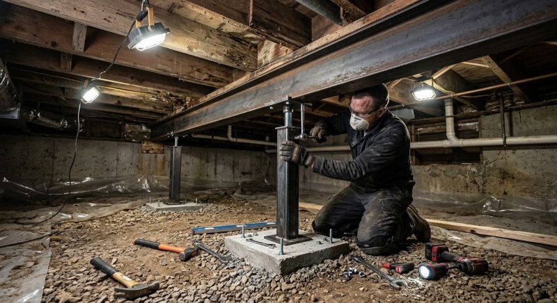 Crawlspace Structural Repair in Zimmerman, MN