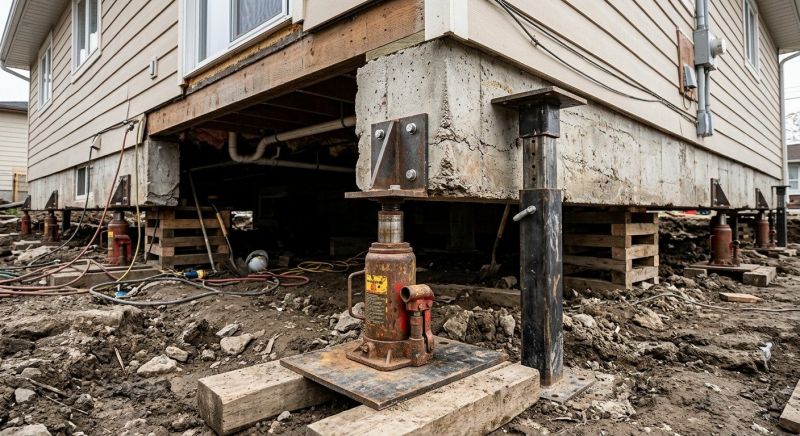 Foundation Jacking in Andover, MN