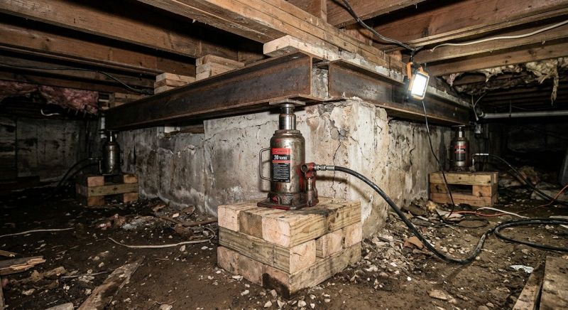 Foundation Jacking in Andover, MN