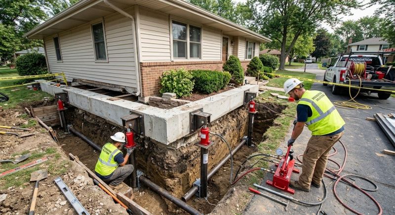 Foundation Jacking in Elk River, MN