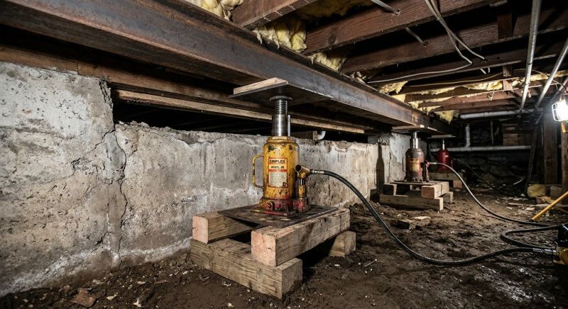 Foundation Jacking in Rogers, MN