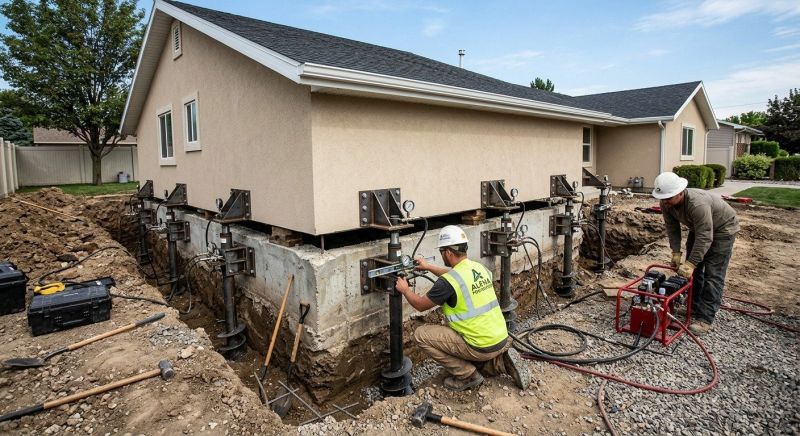 Foundation Pier Leveling in Zimmerman, MN