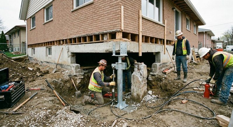 Foundation Pier Repair in Zimmerman, MN