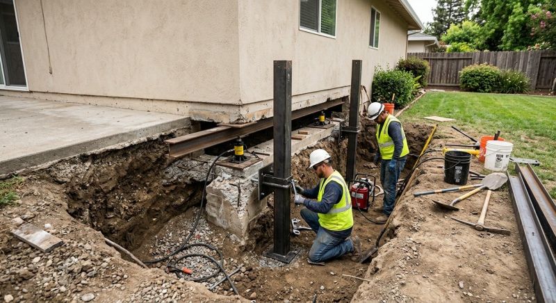 Foundation Pier Repair in Zimmerman, MN