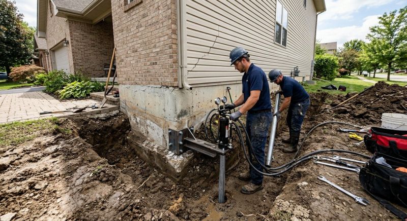 Foundation Settlement Repair in Zimmerman, MN