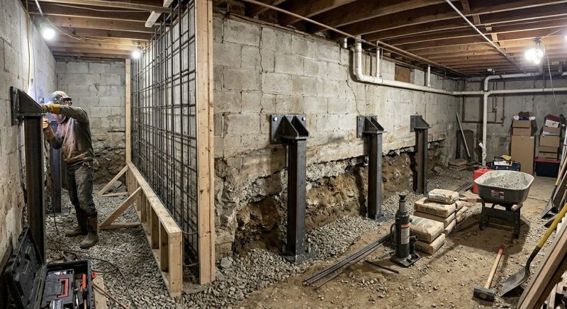 Foundation Stabilizing in Isanti, MN