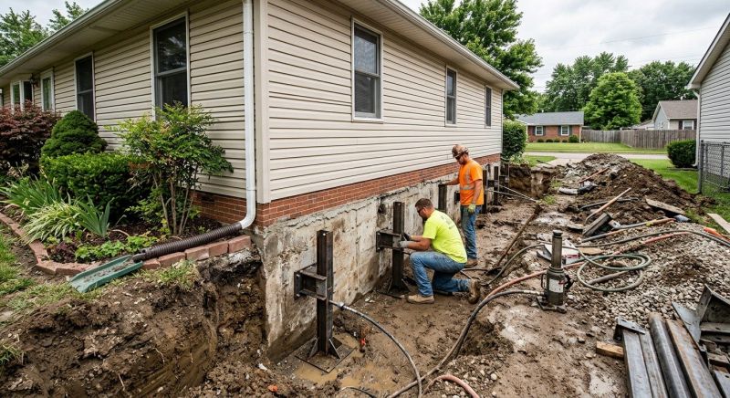 Foundation Stabilizing in Maple Lake, MN