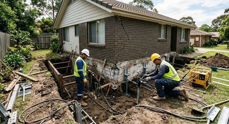 Foundation Stabilizing in Maple Lake, MN