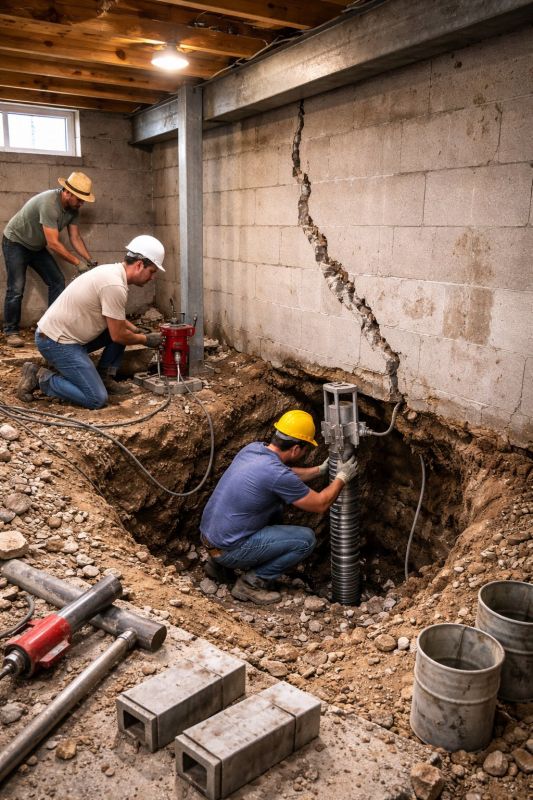 Foundation Structural Repair in Rogers, MN