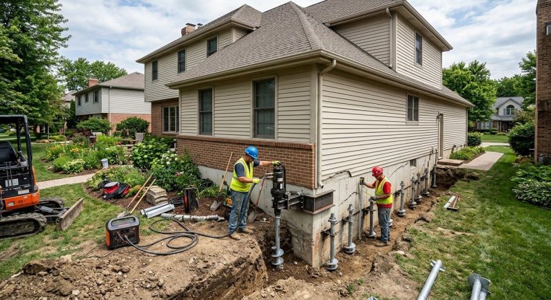 Helical Piers Installation in Zimmerman, MN