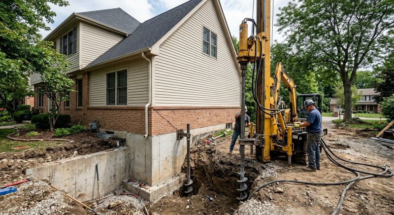 Helical Piers Installation in Zimmerman, MN