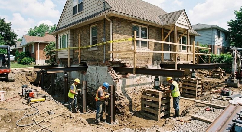 House Foundation Repair in Isanti County, MN