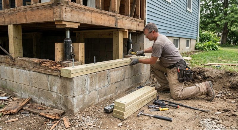 House Foundation Repair in Princeton, MN