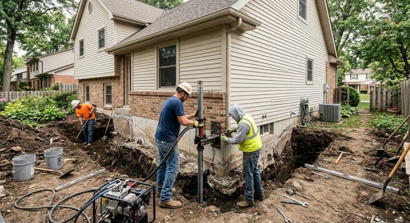 House Foundation Repair in Saint Francis, MN