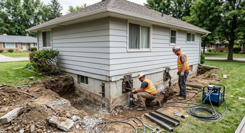House Foundation Repair in Wright County, MN
