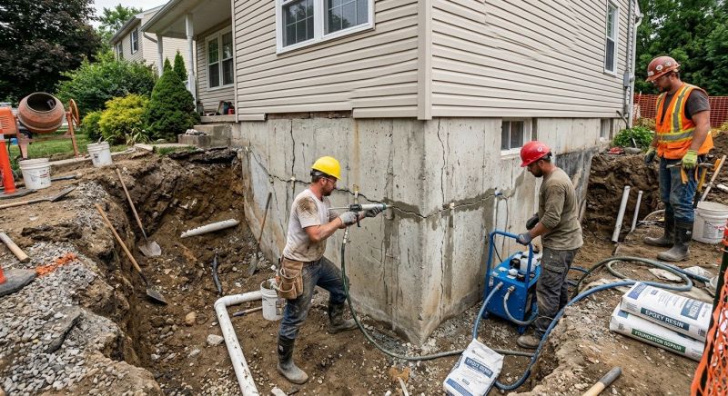 Leaking Foundation Repair in Zimmerman, MN