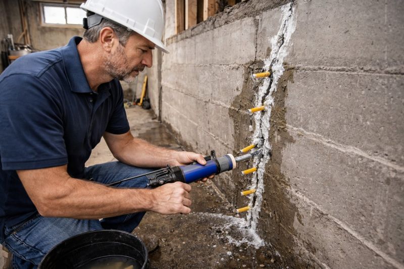 Leaking Foundation Repair in Zimmerman, MN