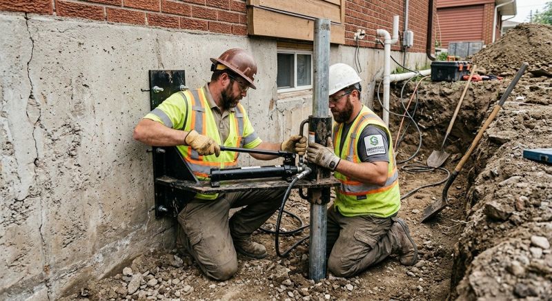 Settling Foundation Service in Andover, MN