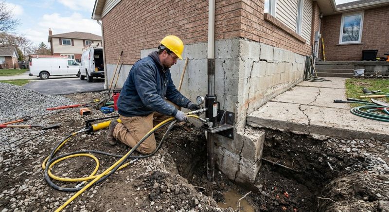 Settling Foundation Service in Andover, MN