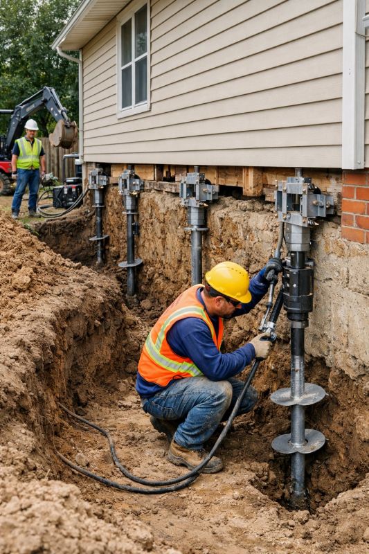 Sinking Foundation Lifting in Zimmerman, MN