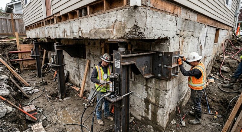 Sinking Foundation Lifting in Zimmerman, MN