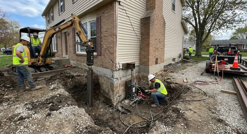 Sinking Foundation Repair in Anoka County, MN