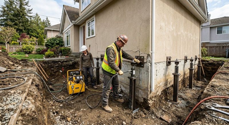 Sinking Foundation Repair in Zimmerman, MN