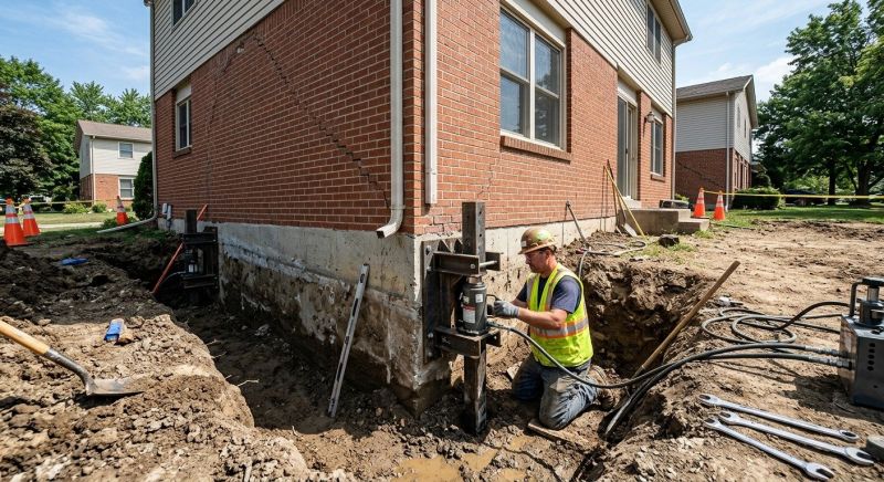 Sinking Foundation Repair in Zimmerman, MN