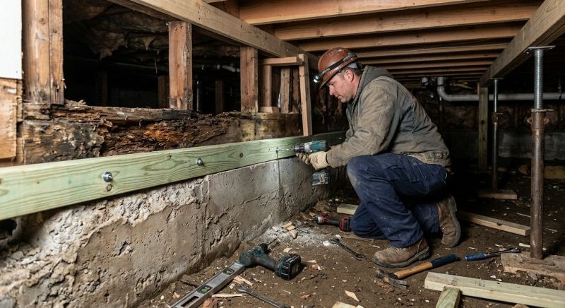 Sinking Foundation Repair in Mille Lacs County, MN
