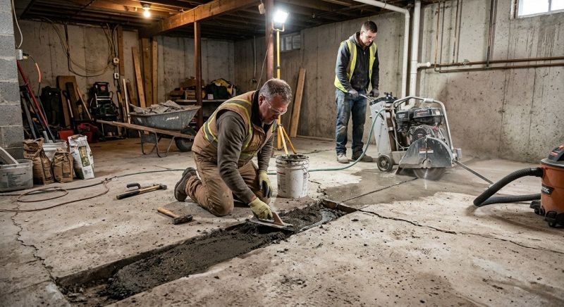 Slab Foundation Repair in Zimmerman, MN